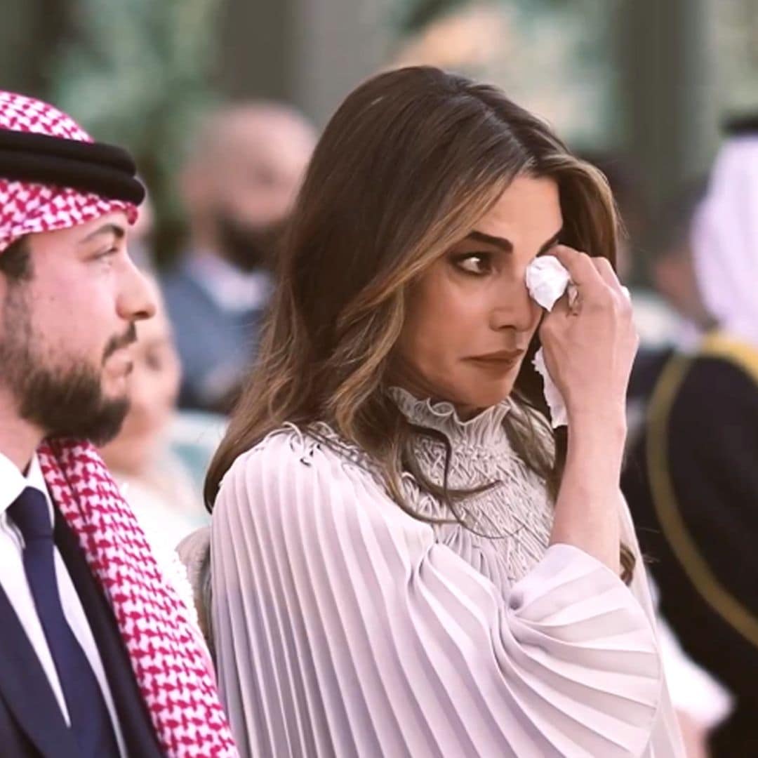 Las lágrimas de Rania, los nervios del novio con el anillo... el vídeo de la espectacular boda de Iman de Jordania