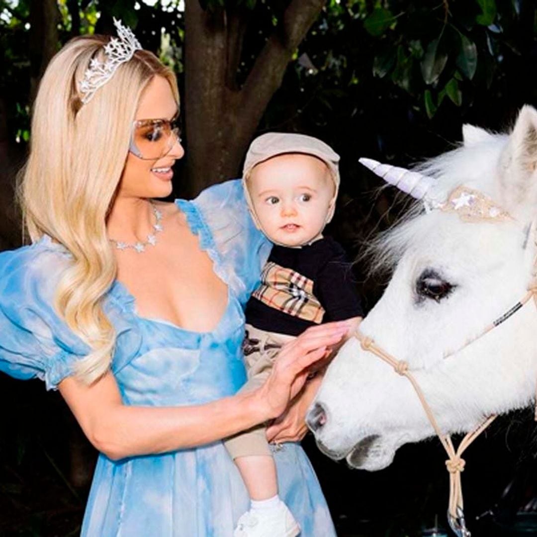 Paris Hilton celebra el primer cumple de su hijo con una espectacular fiesta ¡con unicornio incluido!