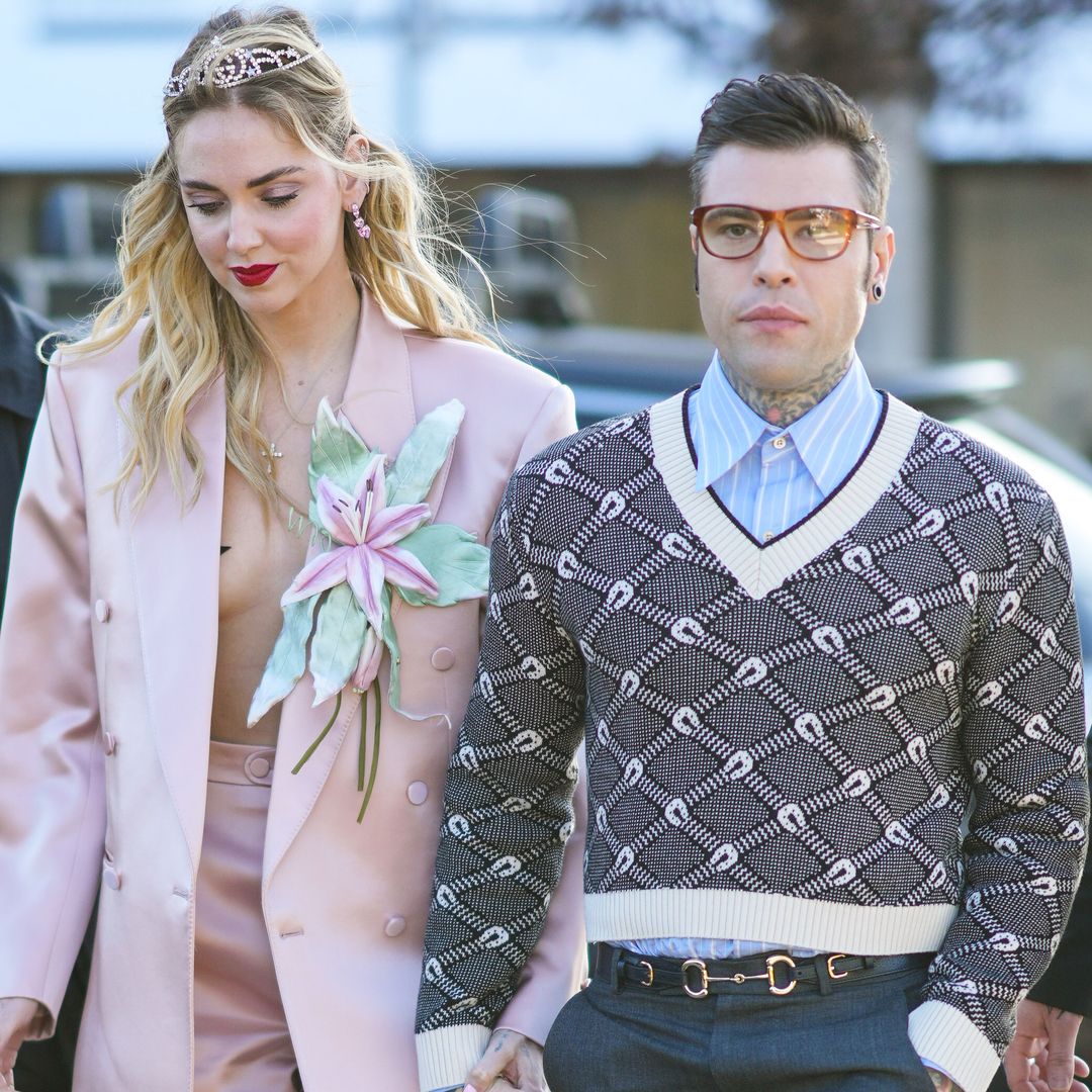 Chiara Ferragni y Fedez en la Milan Fashion Week 2022