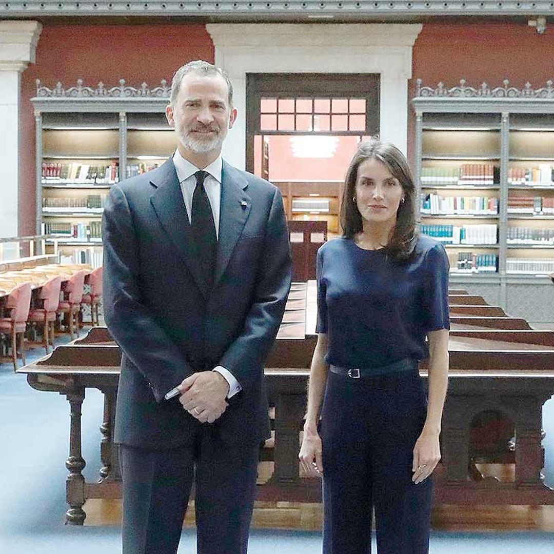 ''¡Qué alegría!', así han sido recibidos los Reyes en la Biblioteca Nacional