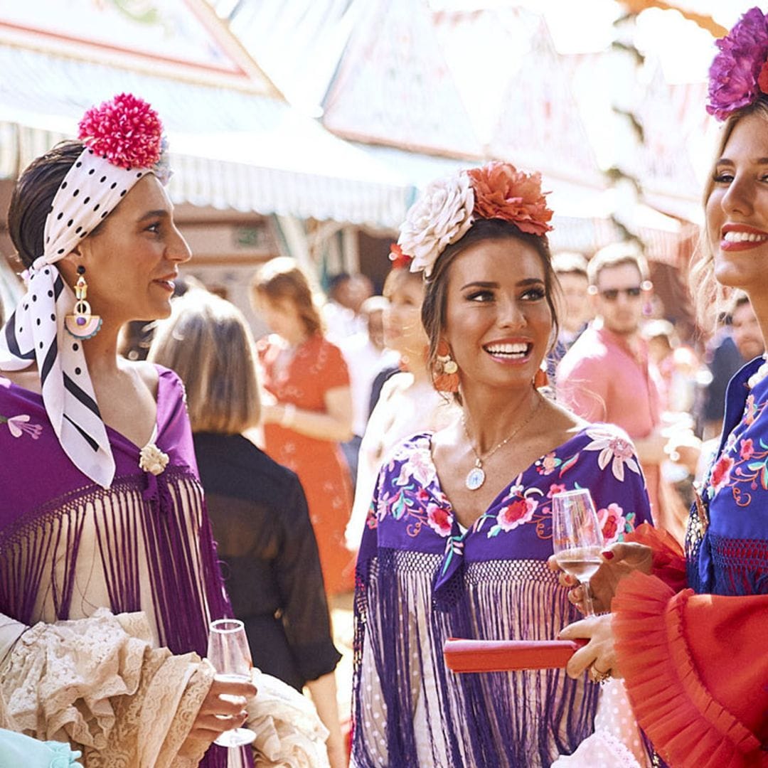 Celebramos la Feria de Abril con las chicas de moda en el Real de Sevilla