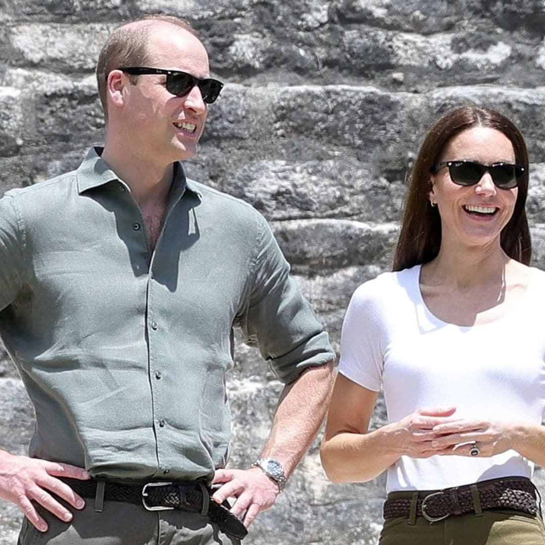 Entre ruinas y selva, Kate Middleton y su look más casual para su visita al Caracol