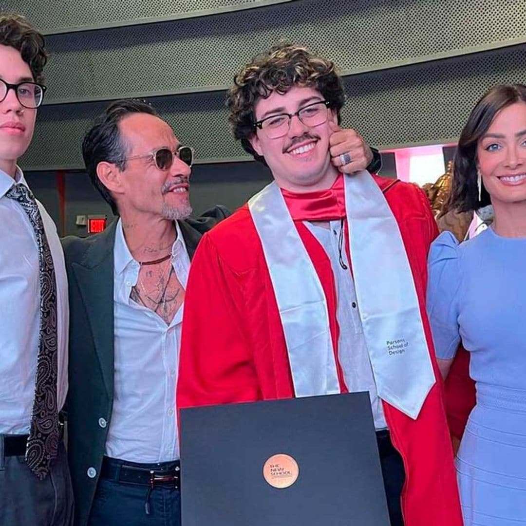 Marc Anthony y Dayanara Torres celebran juntos la graduación de su hijo Cristian