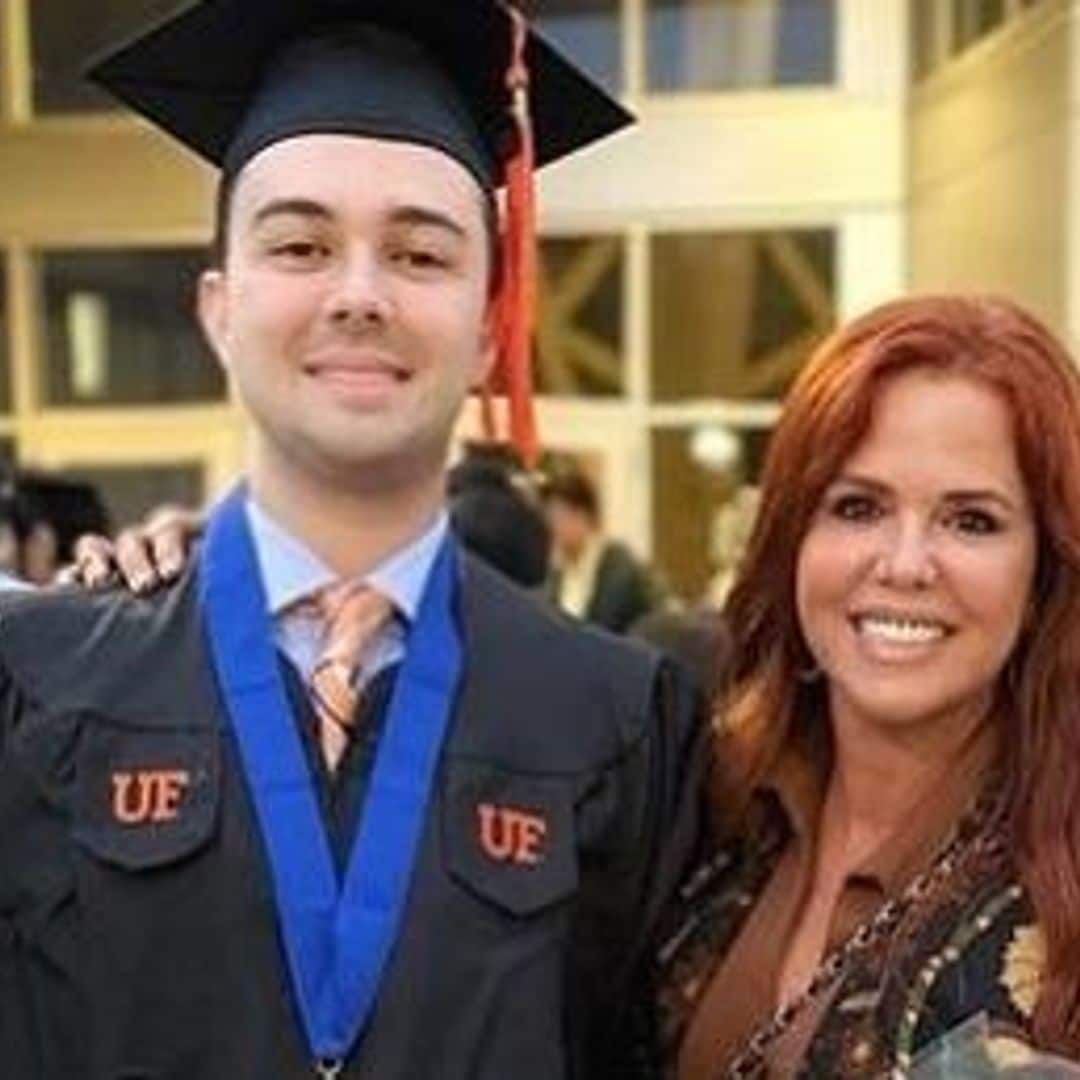 María Celeste Arrarás celebra la graduación con honores de su hijo, Julián