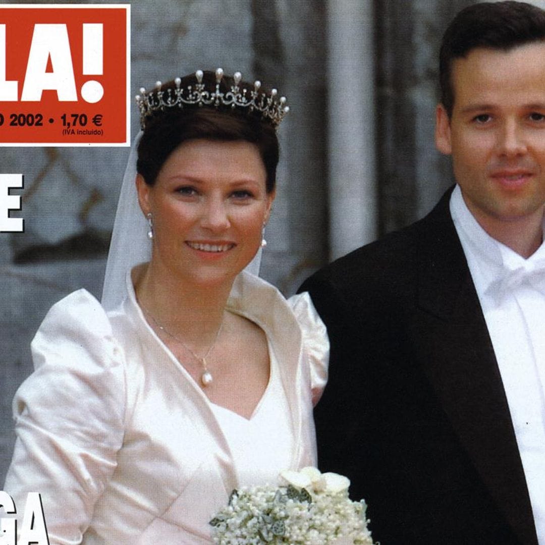 20º aniversario de la boda de Marta Luisa de Noruega y Ari Behn: Así contó ¡HOLA! el enlace de la princesa rebelde y el escritor atormentado