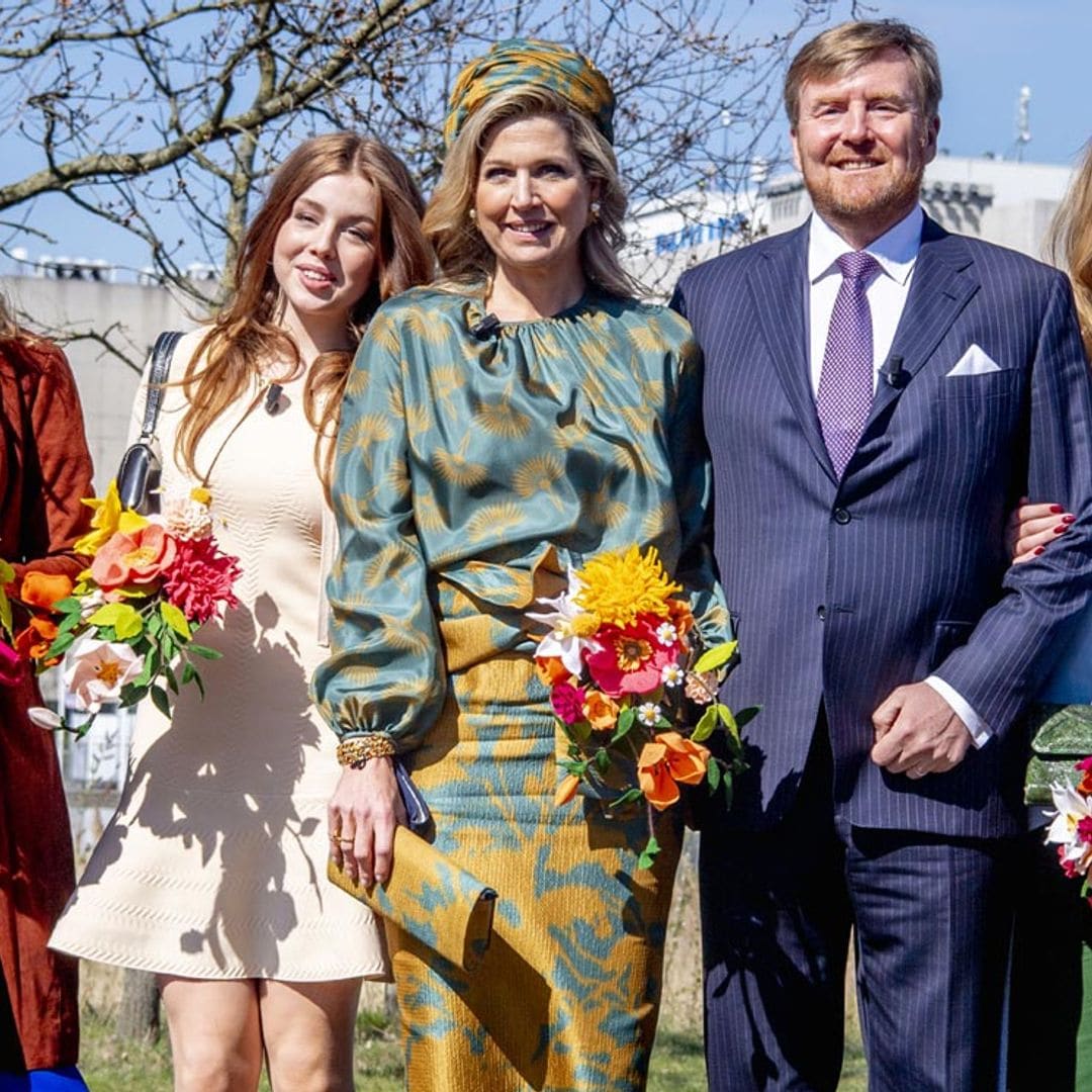 Las hijas de Guillermo y Máxima de Holanda, tres adolescentes con estilo propio en el Día del Rey