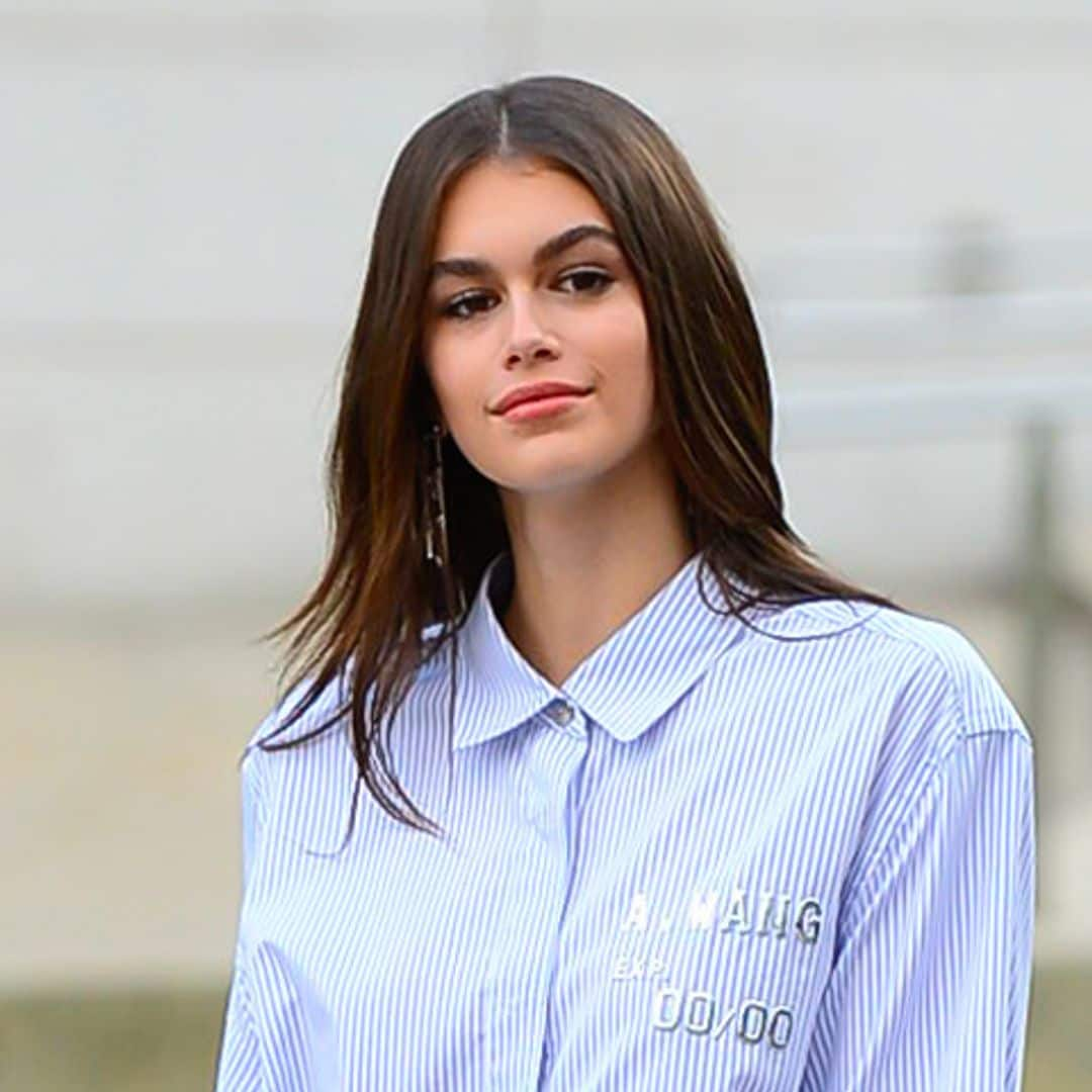 Si tienes poco tiempo y tu pelo es fino, este truco de Kaia Gerber es para ti