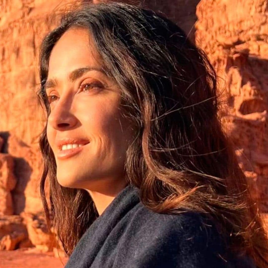 Salma Hayek y su romántico viaje con su esposo en Jordania