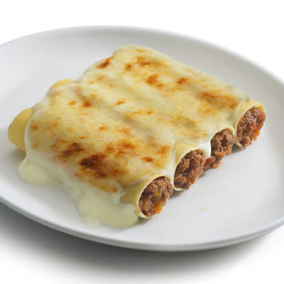 Canelones de carne a las 5 pimientas