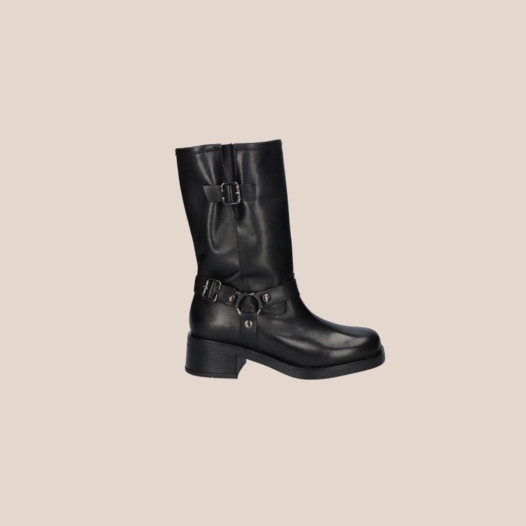 Botas biker media pierna