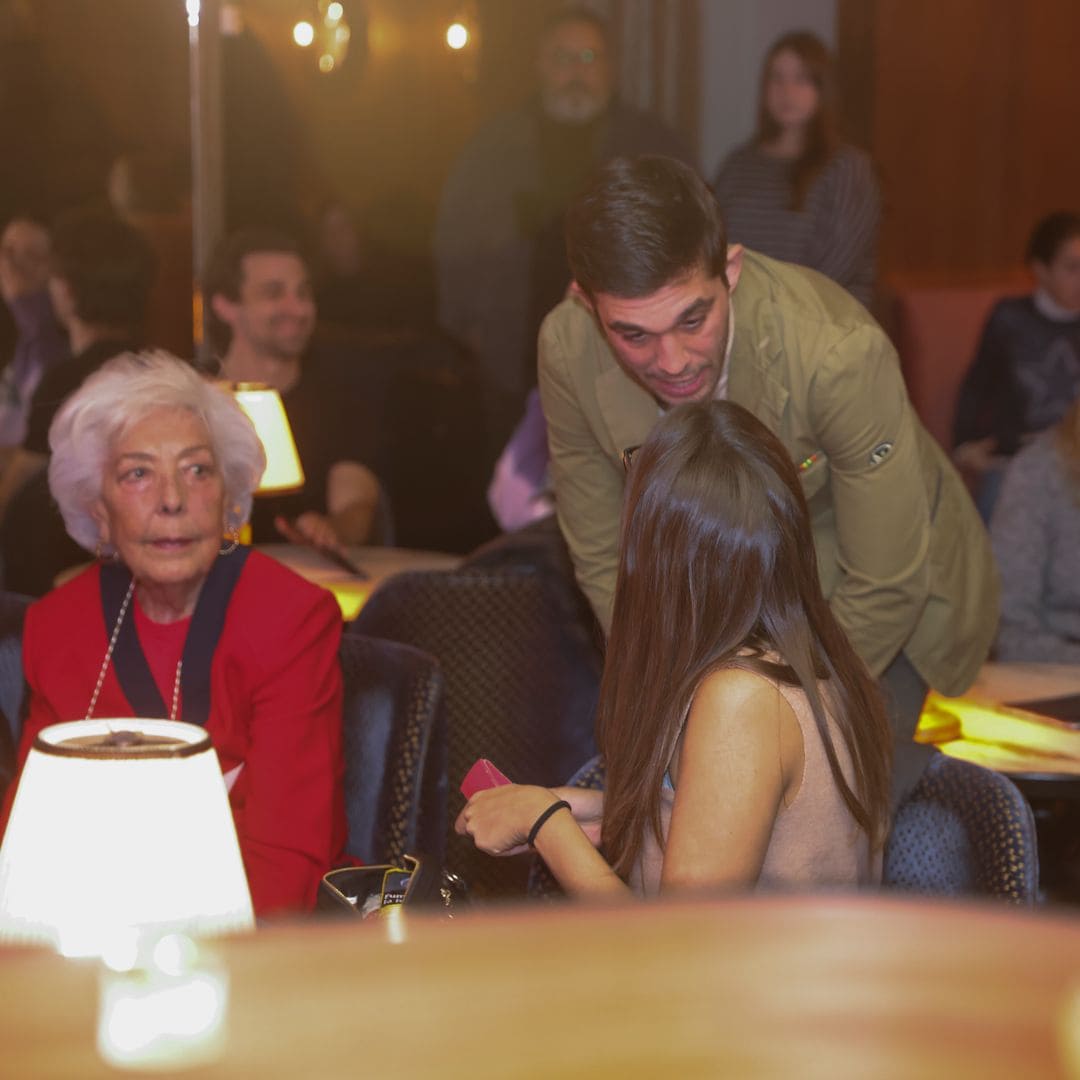 Actor Victor Elias and Ana Guerra during book premiere Yo sostenido in Madrid on Monday, 9 December 2024.