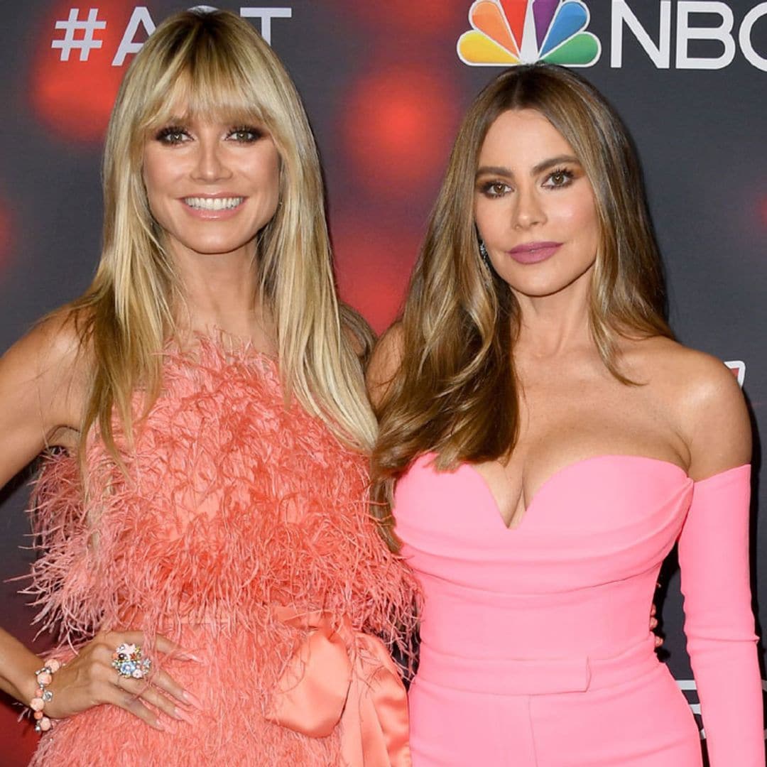 Sofía Vergara y Heidi Klum, duelo de estilo televisivo con cuatro looks de impacto