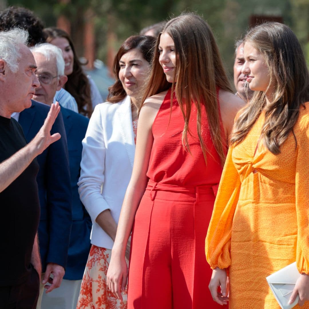 El encuentro de Leonor y Sofía con Ferran Adriá, una cita gastro conectada con la boda de los Reyes