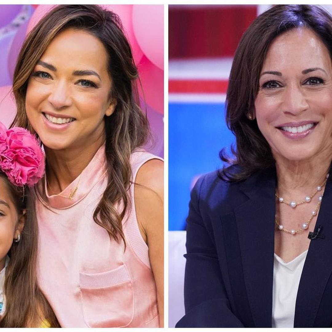 Así fue el encuentro de Alaïa, la hija de Adamari López, con la vicepresidenta Kamala Harris