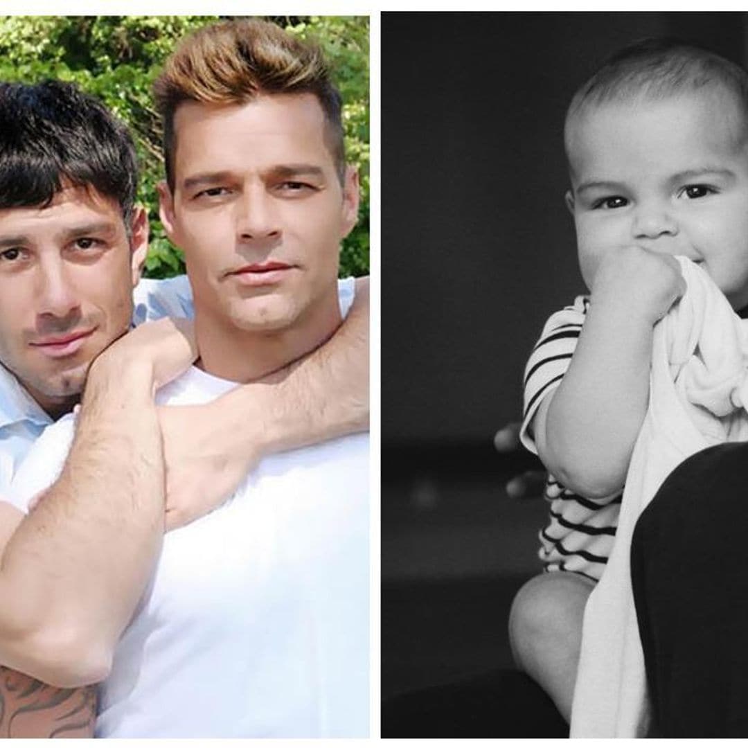 Ricky Martin presume por primera vez la carita de su hijo Renn