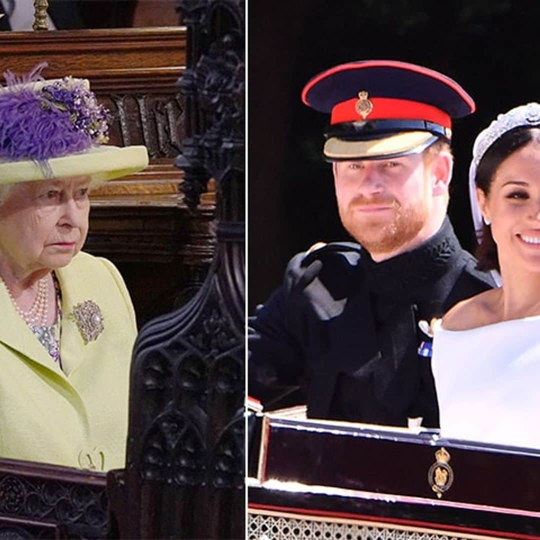 Harry y Meghan, ¿olvidaron hacer la reverencia a la Reina Isabel?