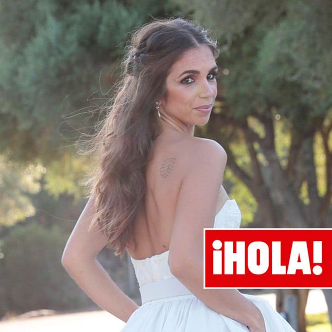 Elena Furiase sorprende con un segundo vestido de novia