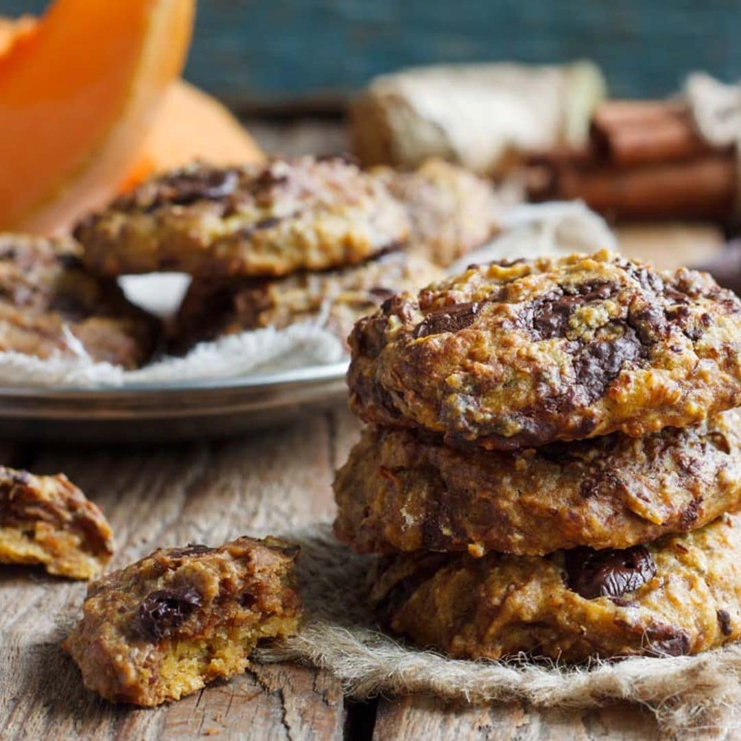 Galletas de calabaza y chocolate