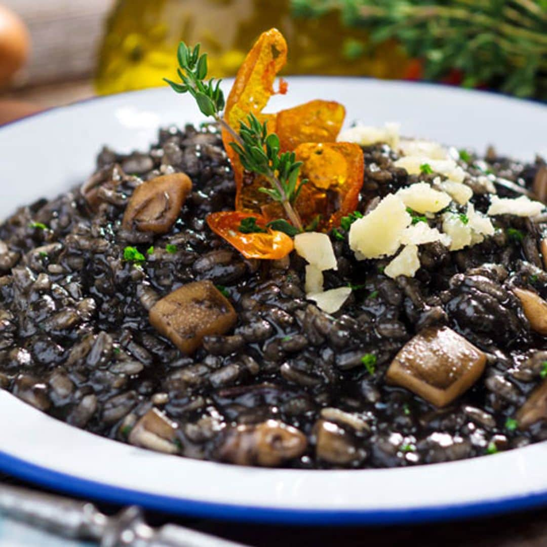 Arroz negro con calamares