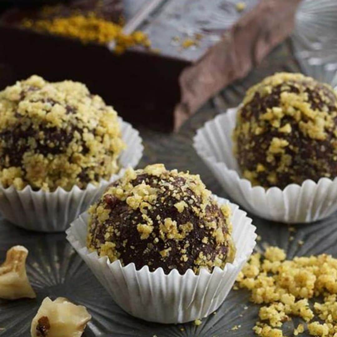 Trufas de chocolate y curry