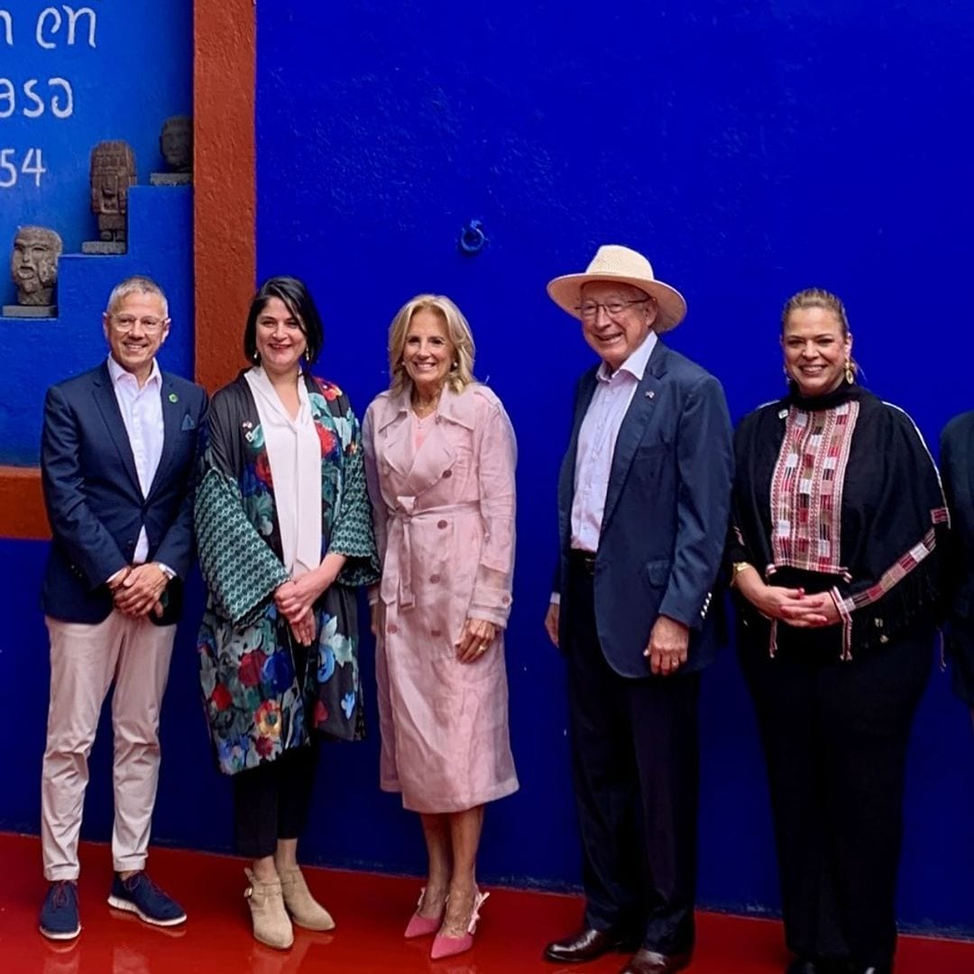 En su paso por México, Jill Biden disfrutó de un recorrido por la Casa Azul de Frida Kahlo