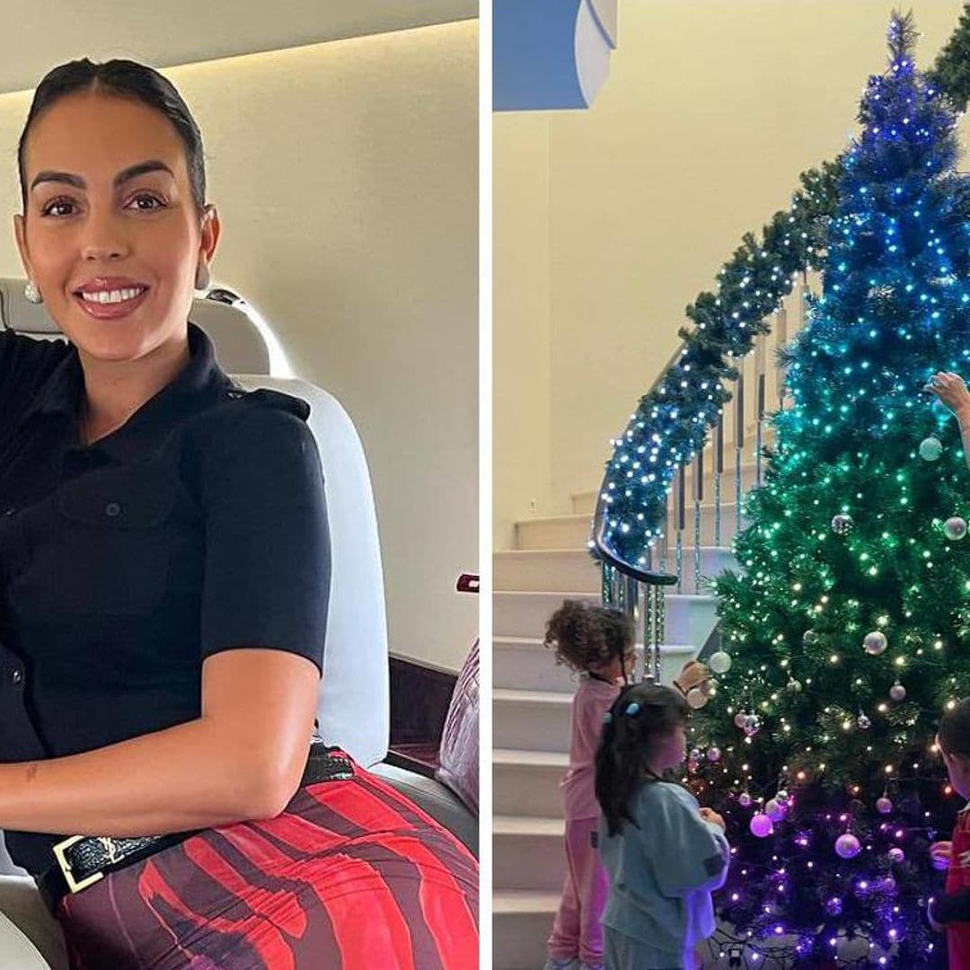 Georgina Rodríguez y sus hijos ya pusieron su arbolito de Navidad