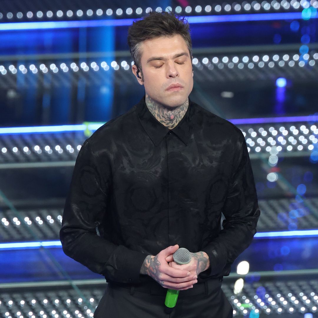 Fedez attends the 75th Sanremo Music Festival 2025 at Teatro Ariston on February 12, 2025 in Sanremo, Italy. (Photo by Daniele Venturelli/Daniele Venturelli/Getty Images )