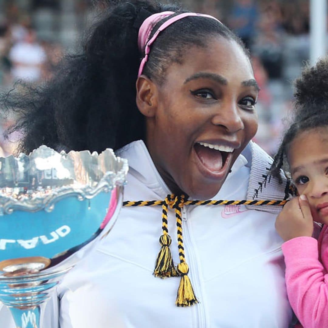 Serena Williams prepara a su hija para su primera clase de tenis ¡con look incluido!