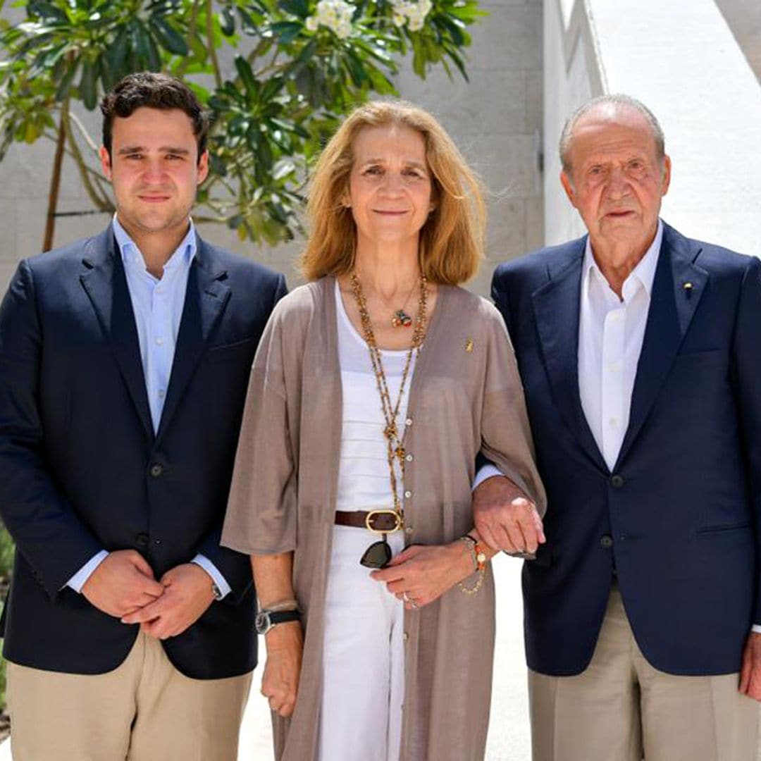 Don Juan Carlos, Felipe de Marichalar y la infanta Elena disfrutan de unos días juntos en Abu Dabi