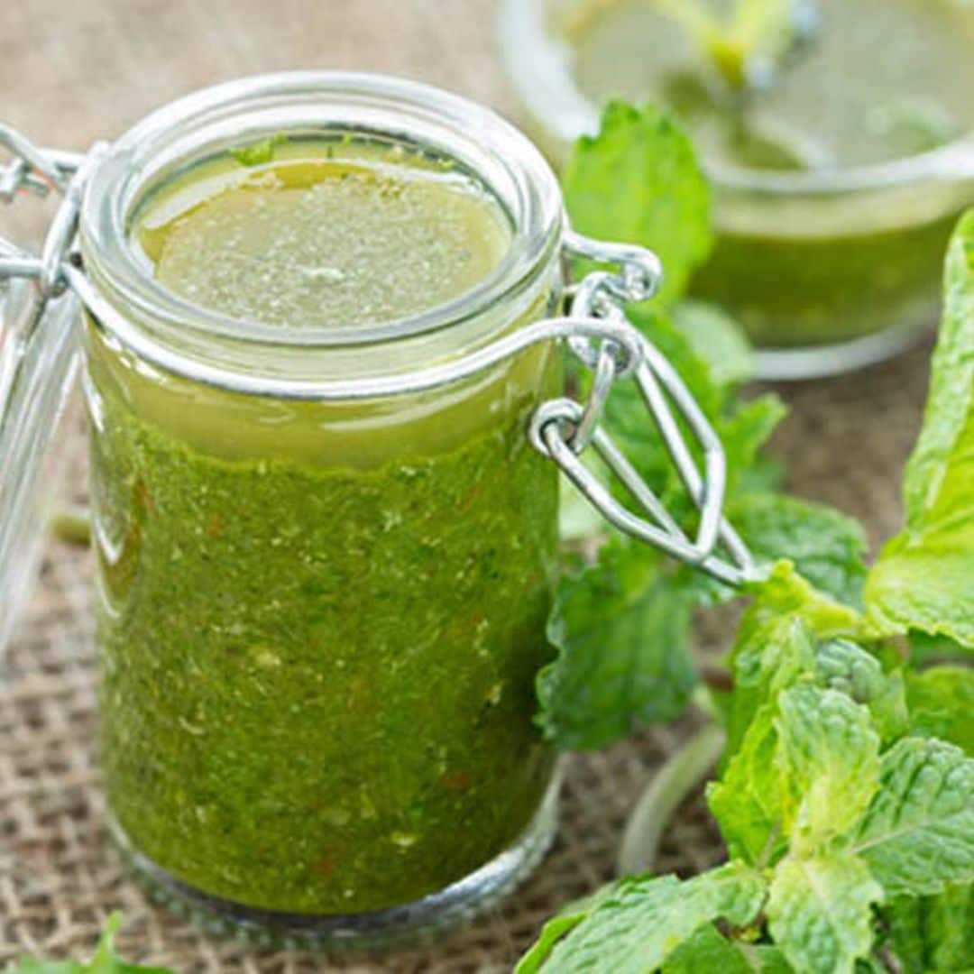 Vinagreta de menta, cilantro y lima