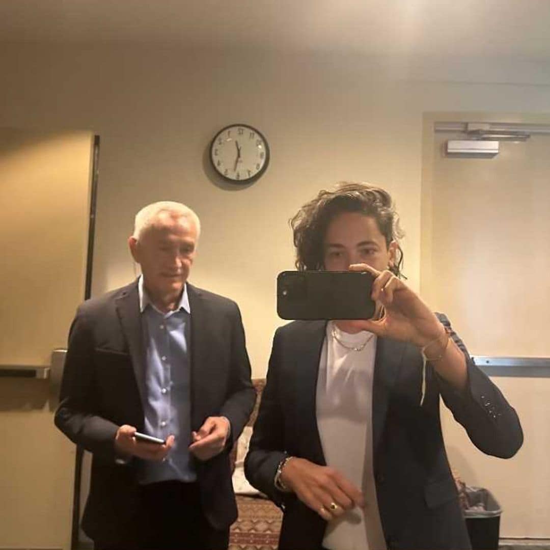 Jorge Ramos con su hija Paola