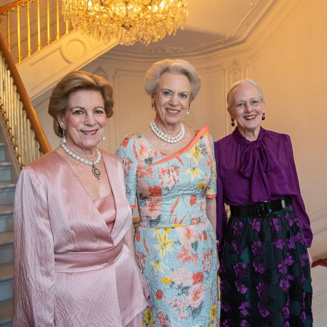 Las tres hijas del rey Federico IX: Ana María de Grecia, Benedicta de Dinamarca y la reina Margarita II