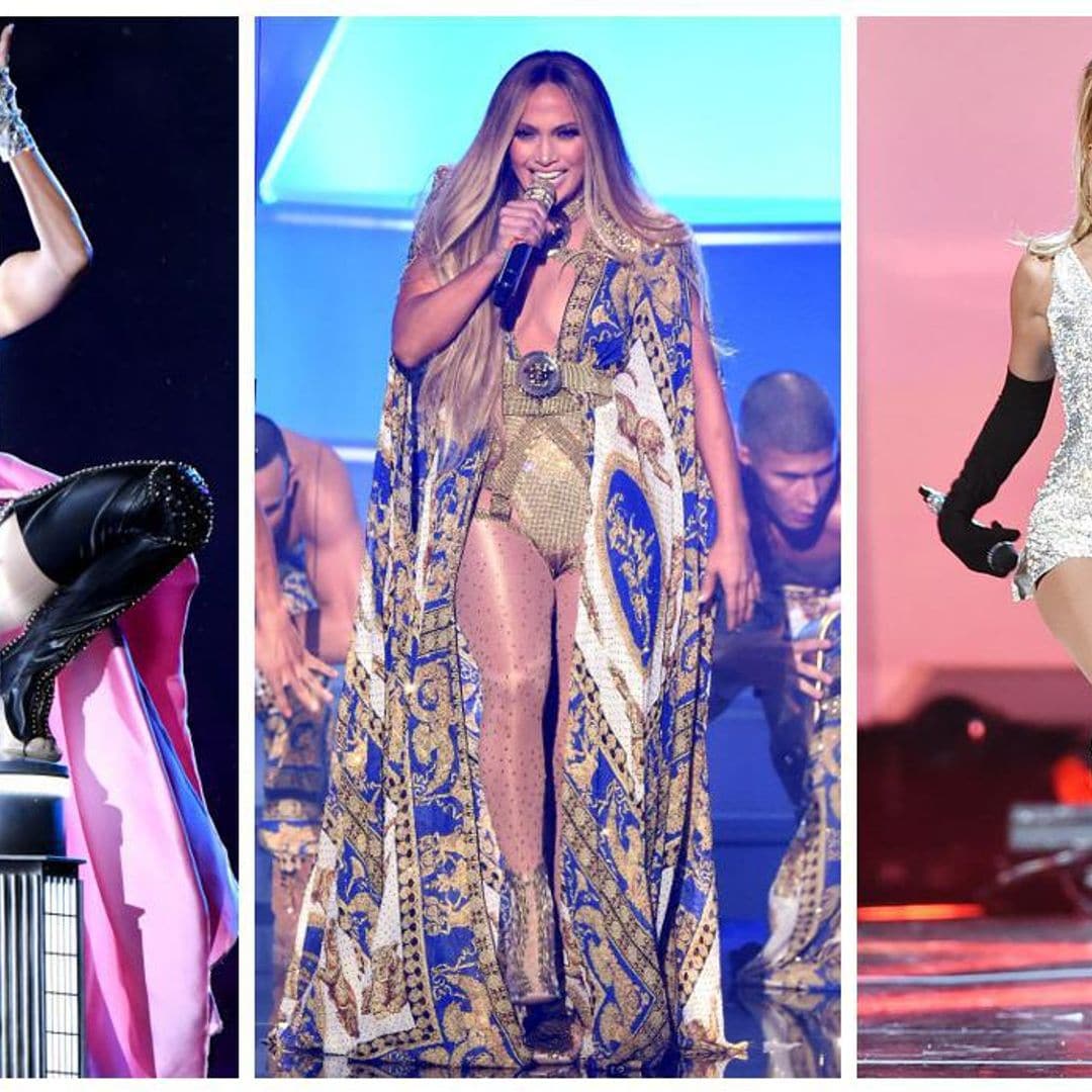 Sensuales y con mucho brillo: Jennifer Lopez y sus mejores looks sobre el escenario
