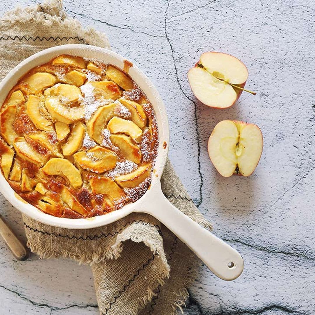 'Clafoutis' de manzana al limón