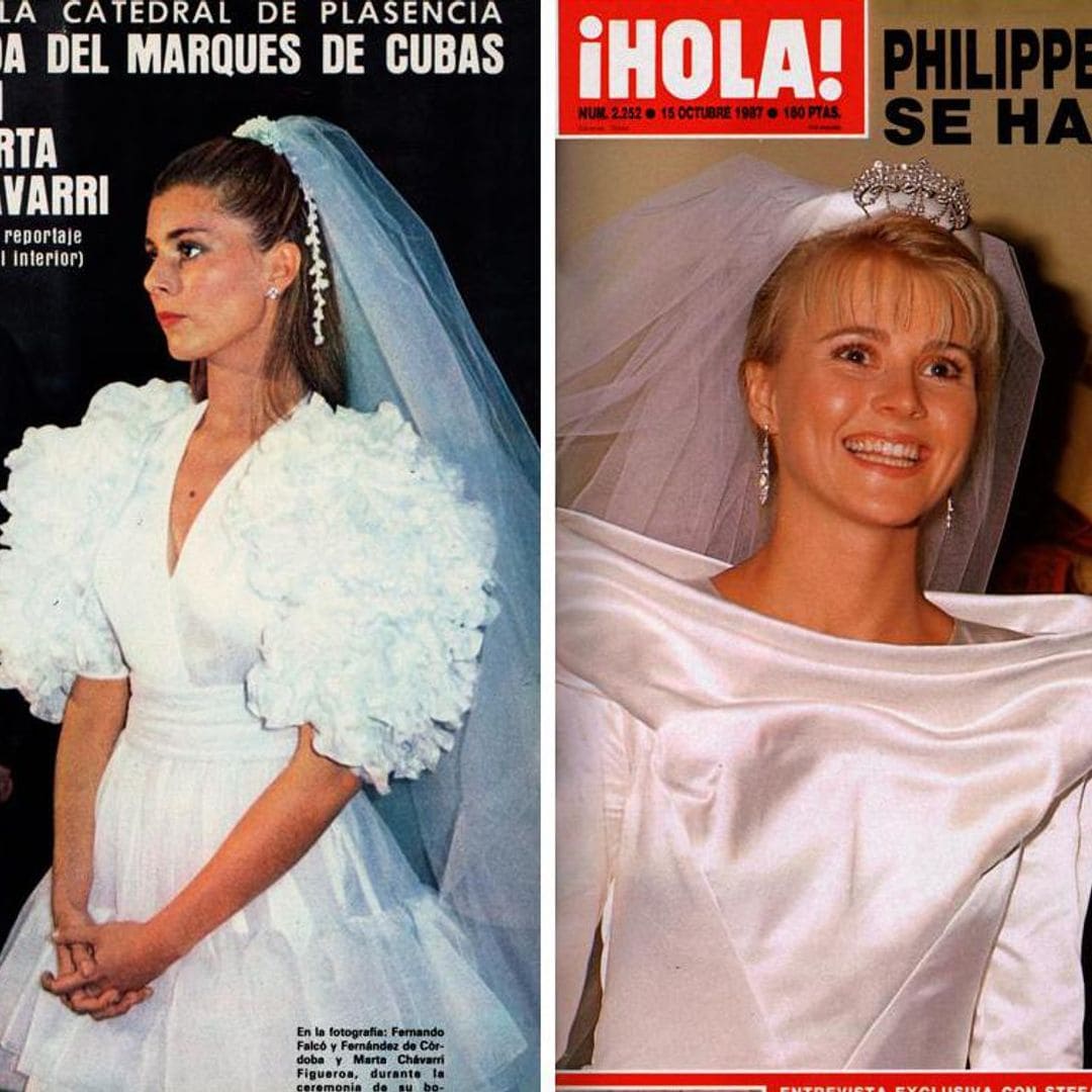 Isabelle Junot y Álvaro Falcó: Así fueron las bodas de portada de sus padres en ¡HOLA!