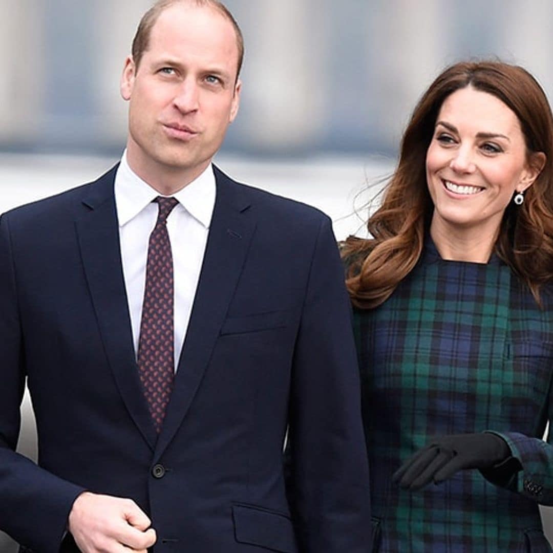 En tradicional tartán y del brazo de su príncipe, así fue la visita de Kate a Escocia