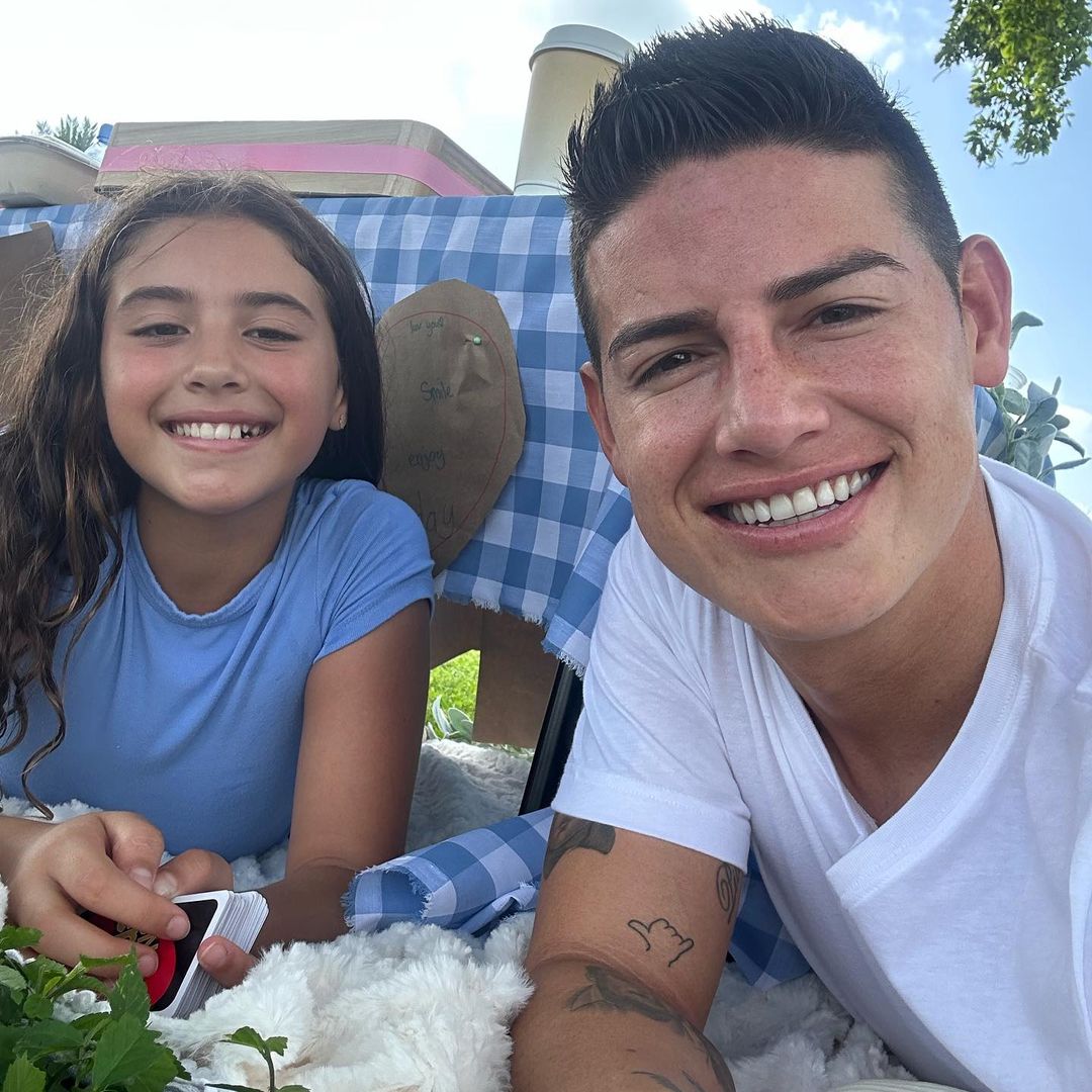 James Rodríguez, el papá más feliz de vacaciones en Miami junto a su hija Salomé