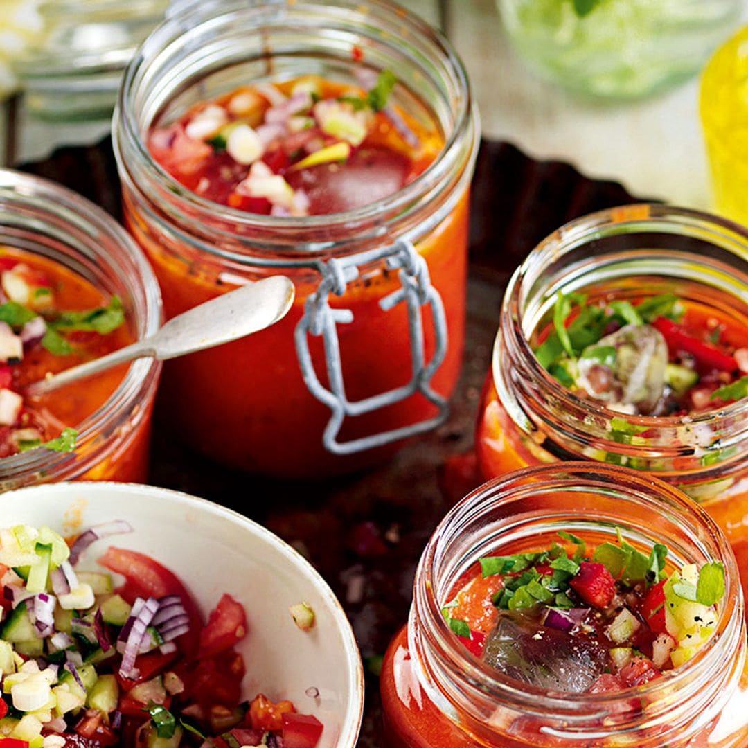 Gazpacho con picadillo de verduras