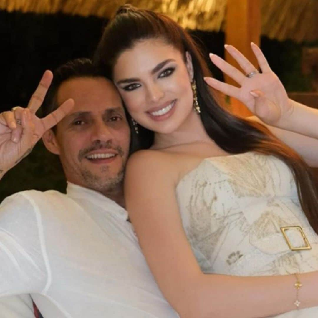 Marc Anthony y Nadia Ferreira reciben una gran sorpresa en su primer aniversario de boda