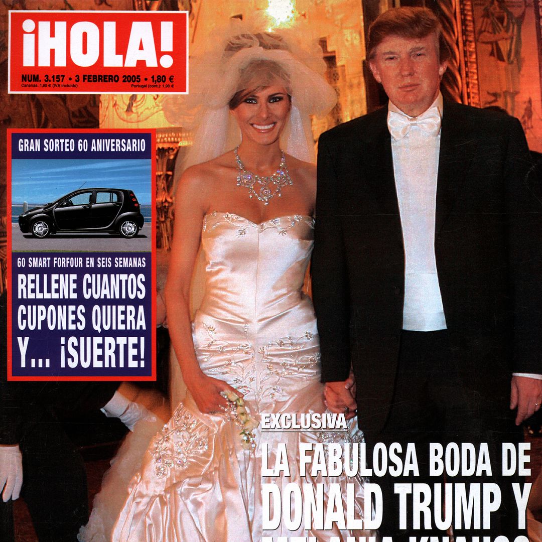 Donald y Melania Trump celebran su 20 aniversario de boda con una foto que primero fue portada de ¡HOLA!