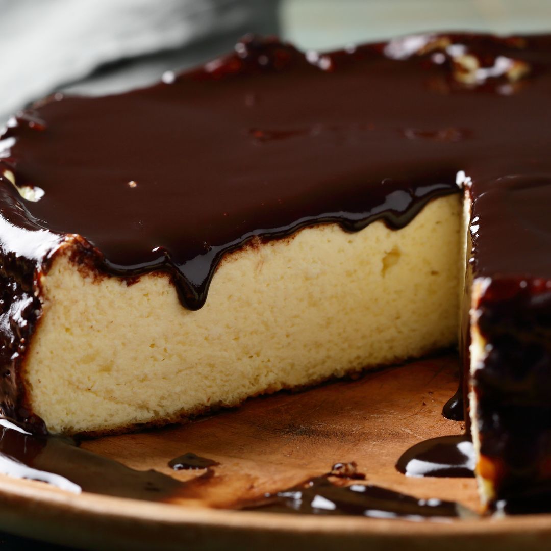 Tarta de queso roquefort con chocolate