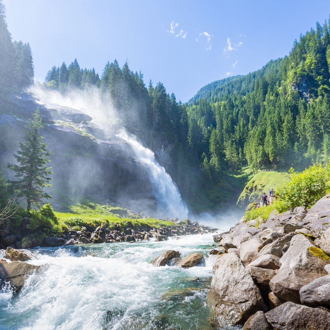 Cascadas Krimml, en el Parque Nacional Hohe Tauern, Austria