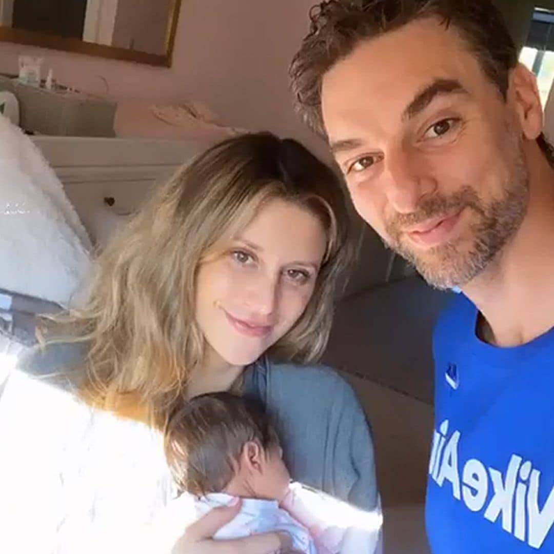 Pau Gasol, todo un padrazo con su pequeña Elisabet Gianna