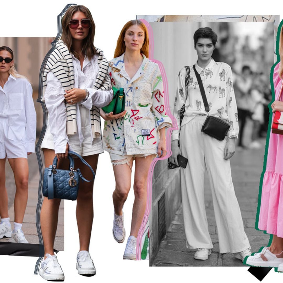 10 looks de verano, unas zapatillas blancas que nunca pasan de moda