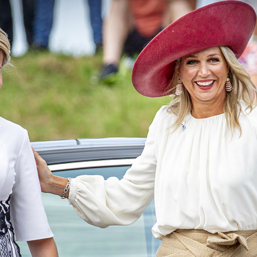 Máxima de Holanda y Matilde de Bélgica, reinas de la falda 'midi' en su regreso al trabajo