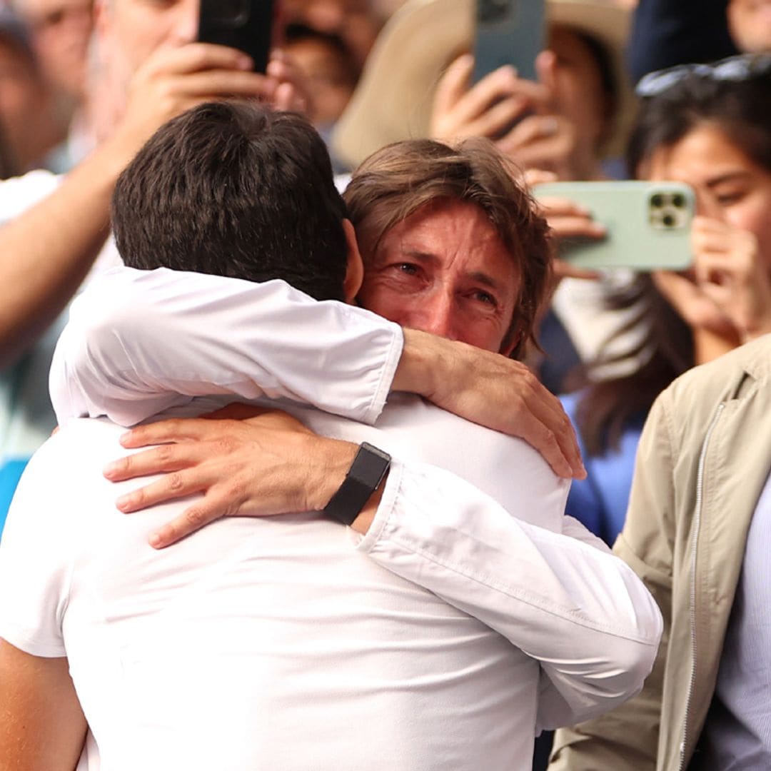 Las lágrimas de Juan Carlos Ferrero tras el triunfo de Carlos Alcaraz en Wimbledon