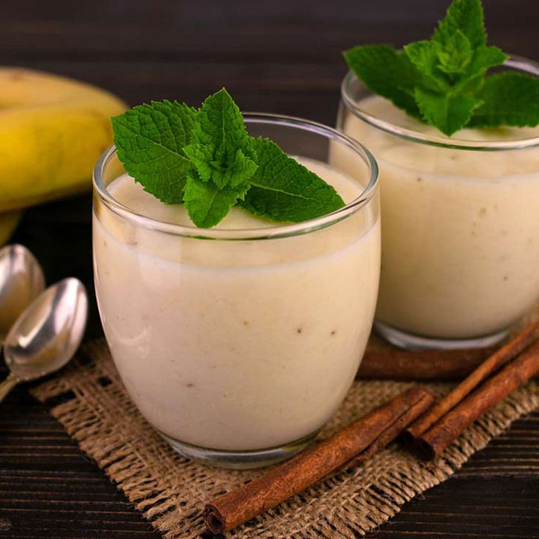 Batido de plátano con miel y yogur