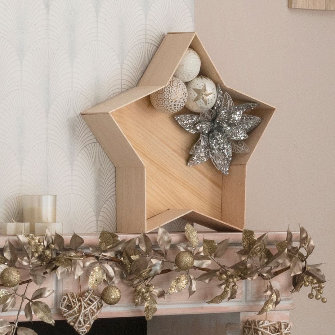 DIY fácil y rápido: una preciosa estrella de Navidad de madera para decorar tu hogar