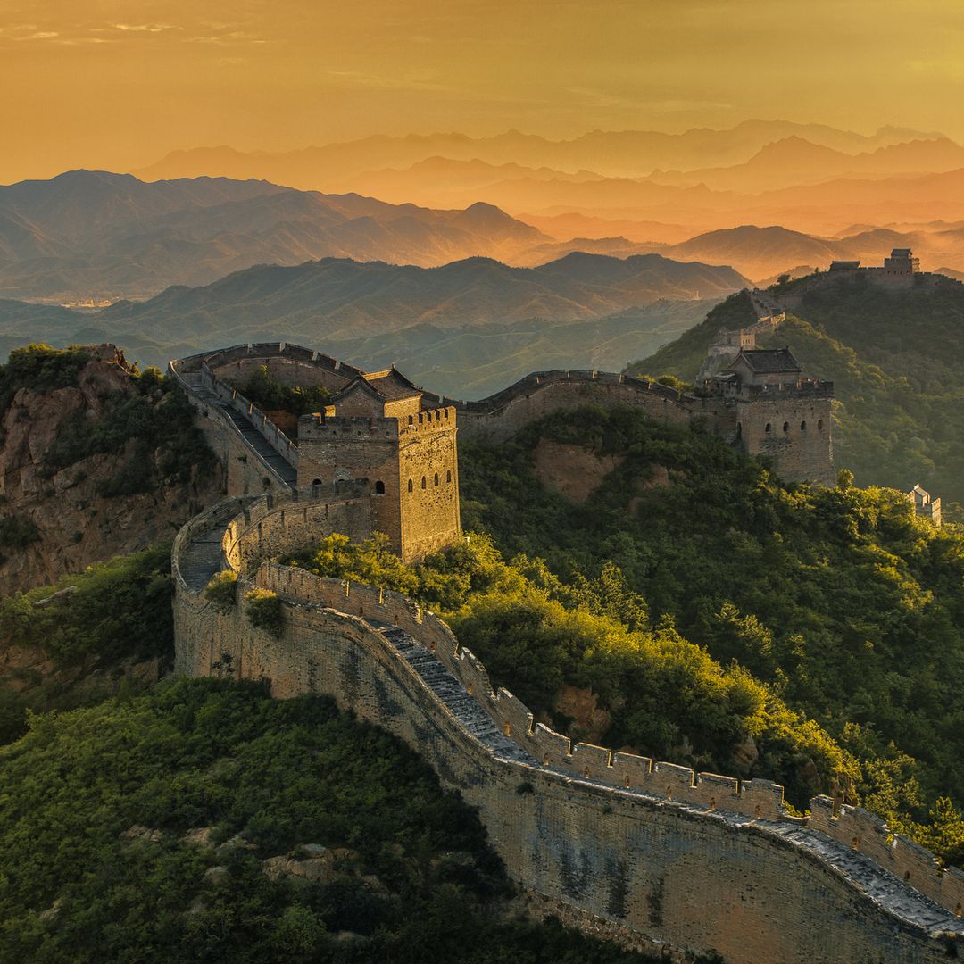 La Gran Muralla china, en la provincia de Jinshanling in Hebei