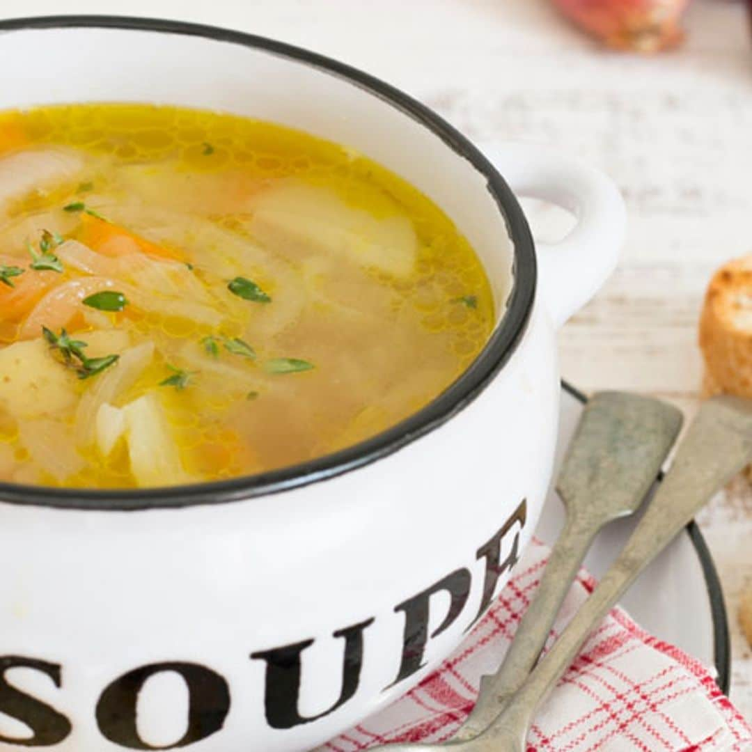 Sopa de zanahoria y calabacín